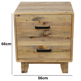 Southern Stylers 4 Piece Piedmont Pine Wood Bedroom Set