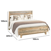 Southern Stylers 4 Piece Piedmont Pine Wood Bedroom Set
