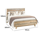 Southern Stylers 4 Piece Piedmont Pine Wood Bedroom Set