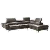Southern Stylers Grey Vienna 4 Seater Faux Leather Sofa
