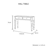 Southern Stylers Sierra Mirrored Console Table