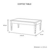 Southern Stylers Sierra Mirrored Coffee Table