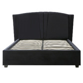 Southern Stylers Kai Velvet Gas Lift Storage Bed