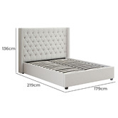 Southern Stylers Jiwon Upholstered Gas Lift Storage Bed