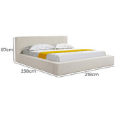 Southern Stylers Tarian Boucle Platform Bed