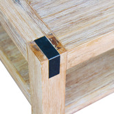 Southern Stylers Natural Belmont Acacia Wood Side Table