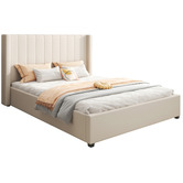 Southern Stylers Aki Upholstered Bed with Drawers