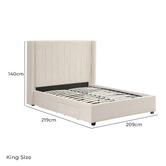 Southern Stylers Aki Upholstered Bed with Drawers