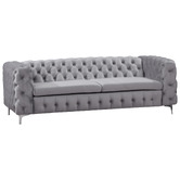 Southern Stylers Eddard 5 Seater Velvet Sofa Set