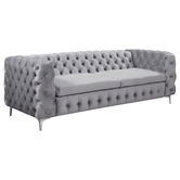 Southern Stylers Eddard 5 Seater Velvet Sofa Set