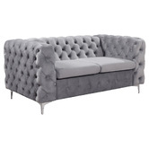 Southern Stylers Eddard 5 Seater Velvet Sofa Set