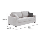 Southern Stylers Quintus 2 Seater Upholstered Sofa