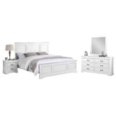 Southern Stylers 4 Piece White Calia Bedroom Set