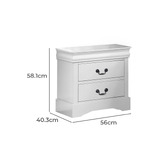 Southern Stylers 5 Piece White Calia Bedroom Set