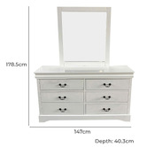 Southern Stylers 5 Piece White Calia Bedroom Set