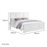 Southern Stylers White Calia Bed Frame