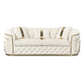 Southern Stylers Raleigh 6 Seater Velvet Sofa &amp; Armchair Set
