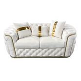 Southern Stylers Raleigh 6 Seater Velvet Sofa &amp; Armchair Set