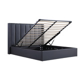 Southern Stylers Axton Faux Leather Gas Lift Bed