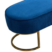 Southern Stylers Simons Velvet Ottoman Bench