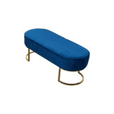 Southern Stylers Simons Velvet Ottoman Bench