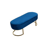 Southern Stylers Simons Velvet Ottoman Bench