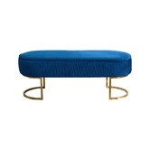 Southern Stylers Simons Velvet Ottoman Bench