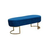 Southern Stylers Simons Velvet Ottoman Bench