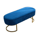Southern Stylers Simons Velvet Ottoman Bench