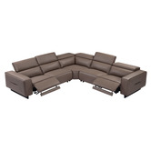 Southern Stylers Inayah 6 Seater Leather Modular Recliner Sofa