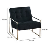 Southern Stylers Marek Velvet Armchair