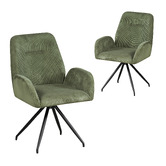Southern Stylers Patros Corduroy Dining Chairs