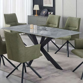 Southern Stylers Erna Sintered Stone Dining Table