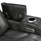 Southern Stylers Frederick 3 Seater LED Faux Leather Recliner Sofa