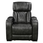 Southern Stylers Frederick LED Faux Leather Recliner Armchair