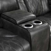 Southern Stylers Frederick 2 Seater LED Faux Leather Recliner Sofa