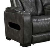 Southern Stylers Frederick 2 Seater LED Faux Leather Recliner Sofa