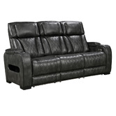 Southern Stylers Frederick 3 Seater LED Faux Leather Recliner Sofa
