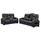 Southern Stylers Frederick 5 Seater Faux Leather Recliner Sofa Set
