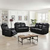 Southern Stylers Guerrero 6 Seater Leather Recliner Sofa &amp; Armchair Set