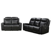 Southern Stylers Guerrero 5 Seater Leather Recliner Sofa Set