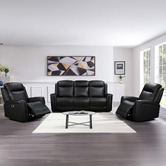 Southern Stylers Guerrero 5 Seater Leather Recliner Sofa &amp; Armchair Set