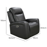 Southern Stylers Guerrero Leather Recliner Chair