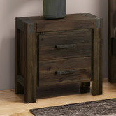 Southern Stylers Belmont Acacia Wood Bedside Table