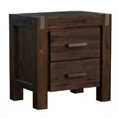 Southern Stylers Belmont Acacia Wood Bedside Table