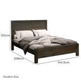 Southern Stylers Belmont Acacia Wood Bed Frame