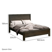 Southern Stylers Belmont Acacia Wood Bed Frame