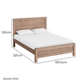 Southern Stylers Belmont Acacia Wood Bed Frame
