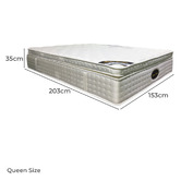 Southern Stylers Medium Saoirse Euro Top Pocket Spring Mattress