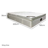 Southern Stylers Medium Saoirse Euro Top Pocket Spring Mattress